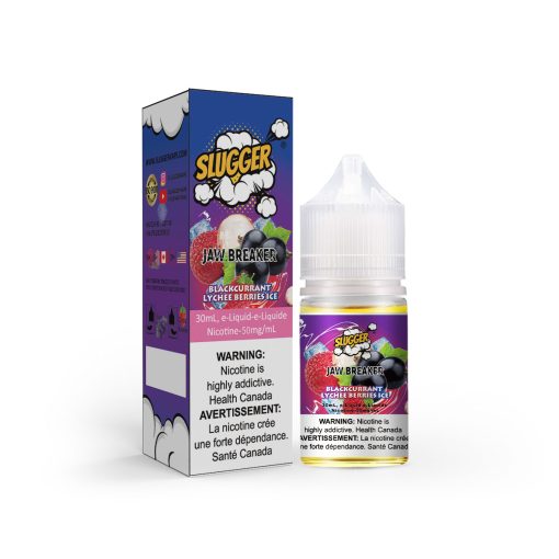 Slugger Jaw Breaker Series Blackcurrent Lychee Berries Ice – 30ml Nic Salt - MrVapora.pk
