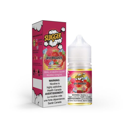 Slugger Jaw Breaker Series Strawberry Raspberry Ice – 30ml Nic Salt - MrVapora.pk