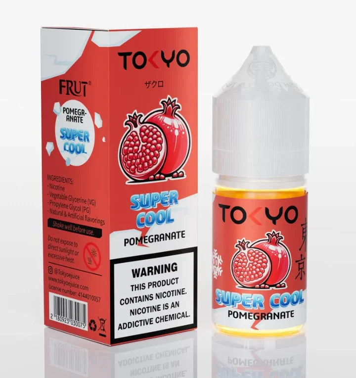 TOKYO SUPER COOL POMEGRANATE ICE SALTNIC 30ML - MrVapora.pk