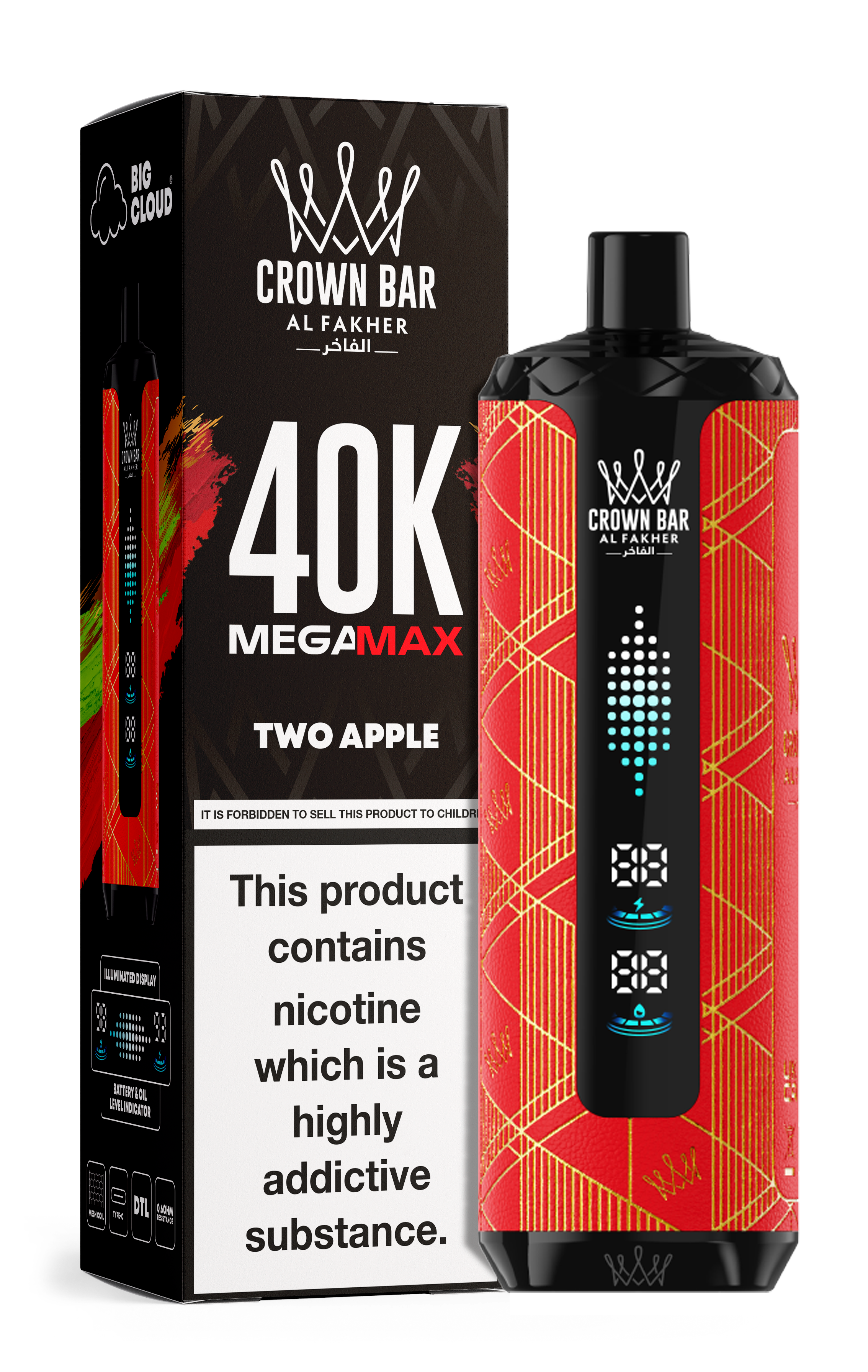 AL FAKHER MEGA MAX 40K CROWN BAR DISPOSABLE 6MG