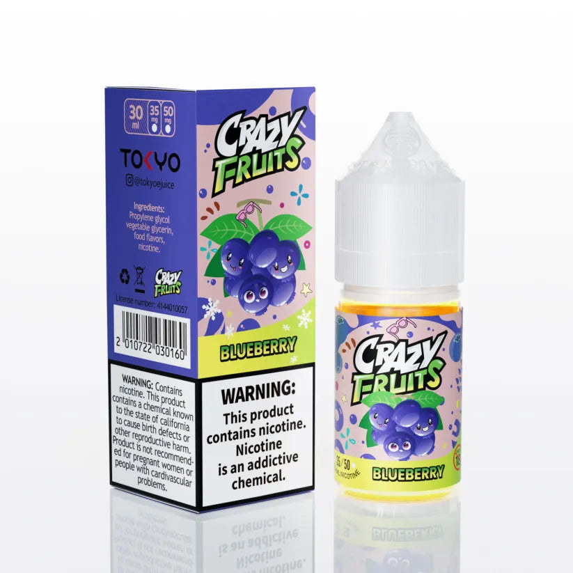 Tokyo Crazy Fruits Blueberry 35MG,50MG 30ML - MrVapora.pk