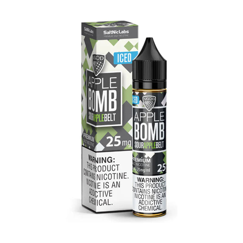 VGOD APPLE BOMB ICED SALTNIC E-LIQUID 30ML - MrVapora.pk