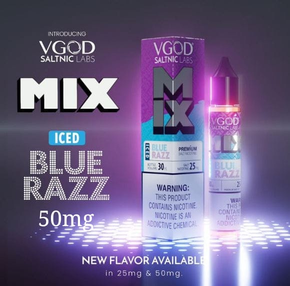 VGOD NEW MIX SERIES BLUE RAZZ SALTNIC 30ML - MrVapora.pk