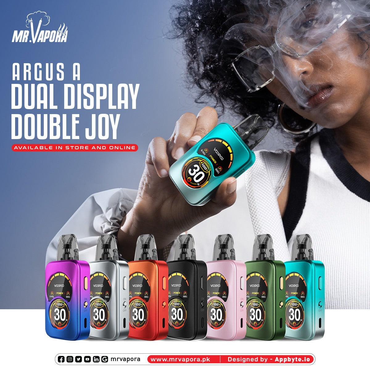 VOOPOO ARGUS A  30 WATTS (1100 MAH) POD DEVICE - MrVapora.pk