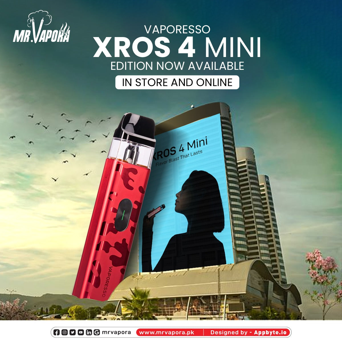 Vaporesso XROS 4 Mini Pod Kit At Best Price - MrVapora.pk