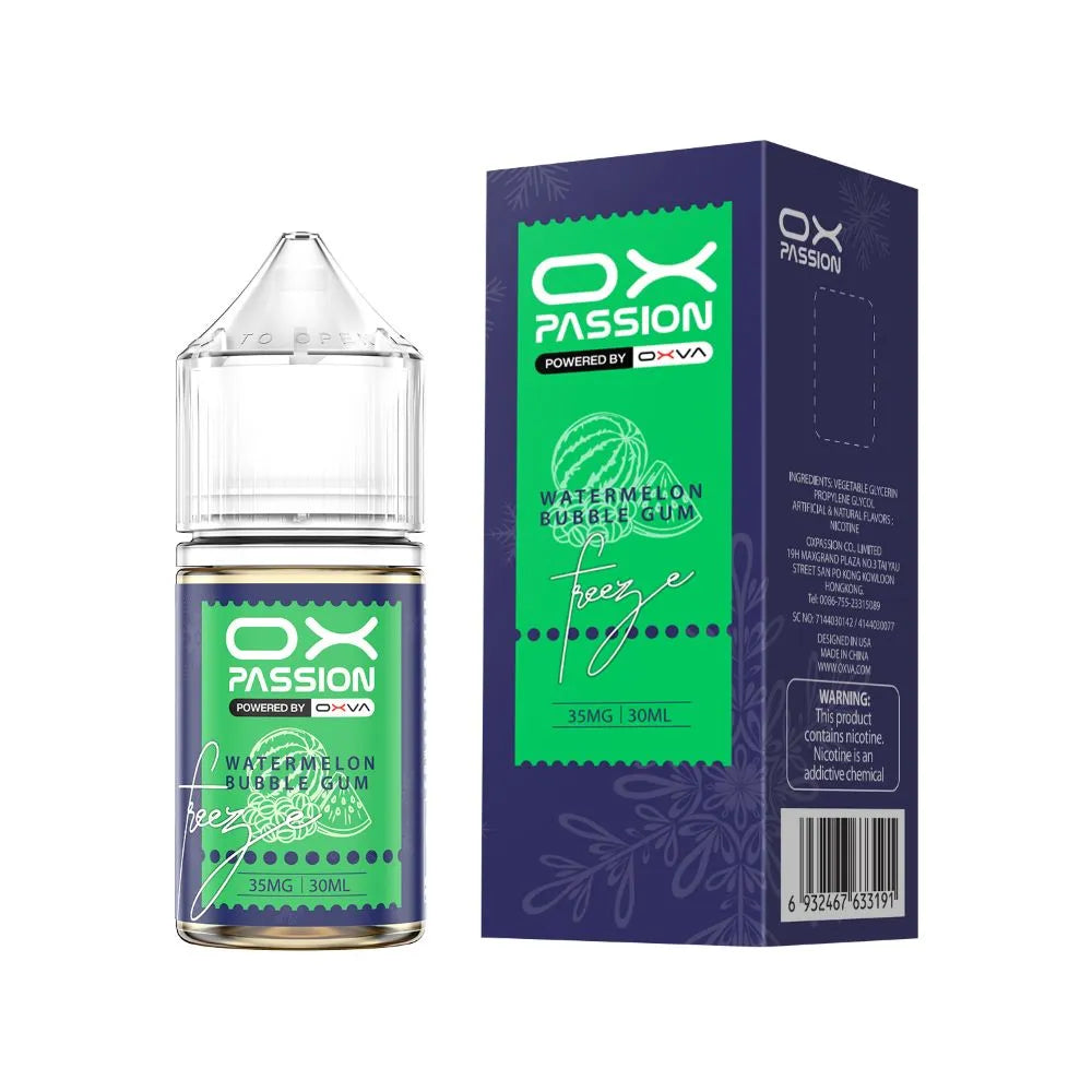 WATERMELON BUBBLEGUM 30ML- OX PASSION SALT BY OXVA - MrVapora.pk