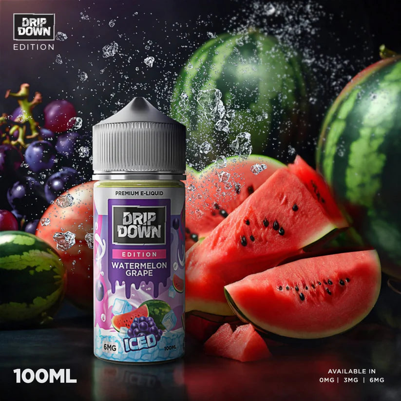 WATERMELON GRAPE ICE  100ML - DRIP DOWN EDITION - MrVapora.pk