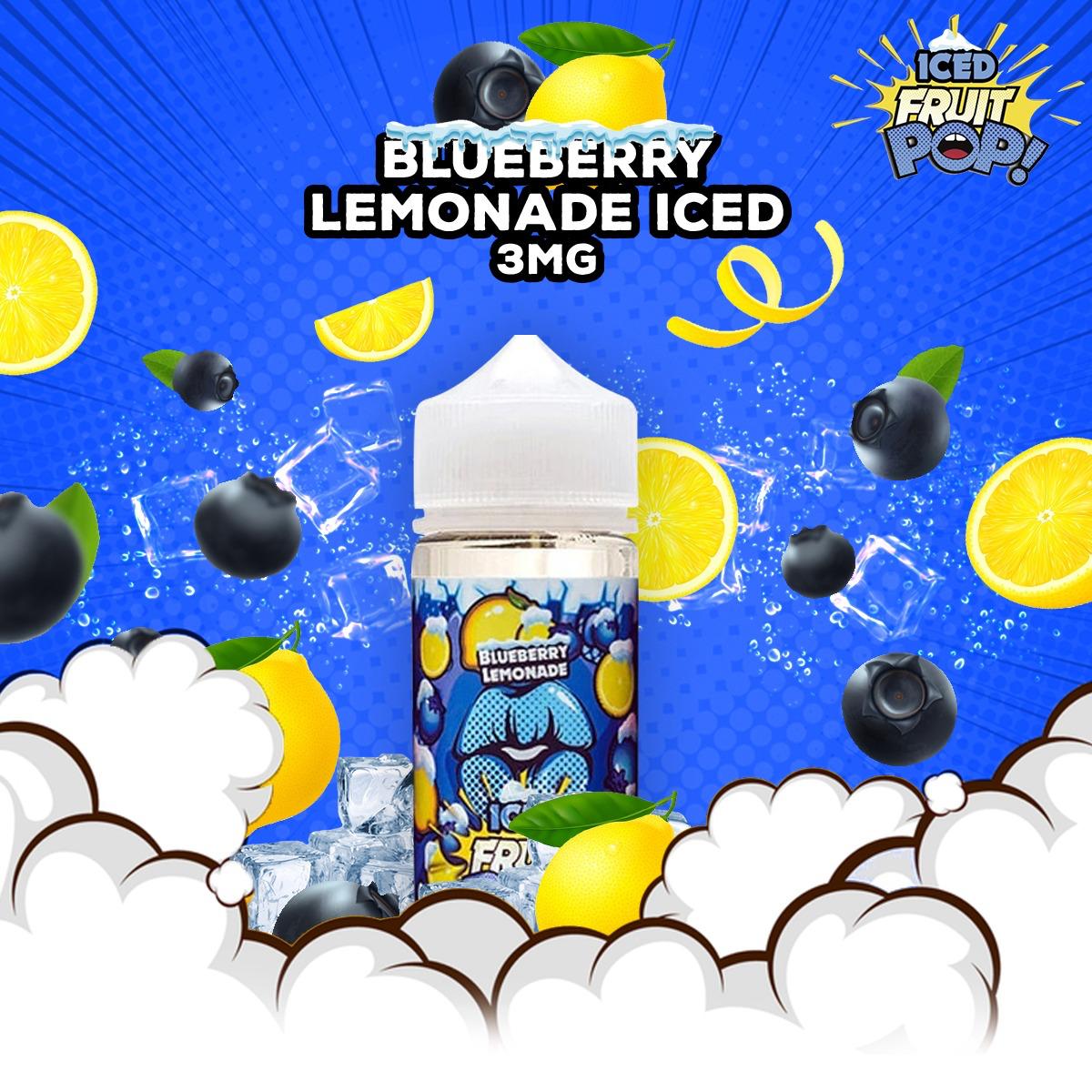 POP VAPORS BLUEBERRY LEMONADE ICED 3MG -100ML