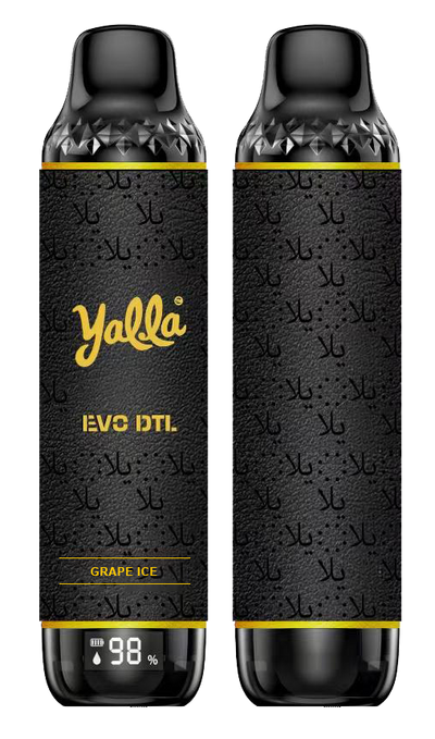 YALLA EVO DTL DISPOSABLE 12000 PUFFS - GRAPE ICE - MrVapora.pk