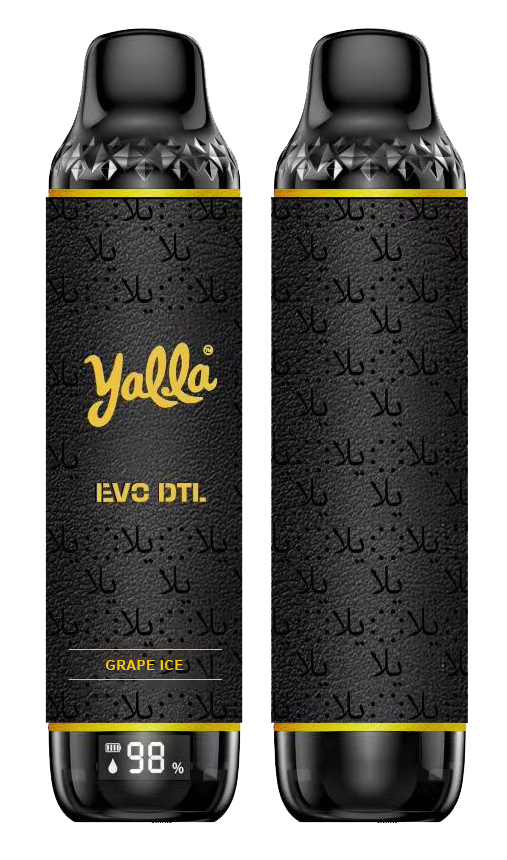 YALLA EVO DTL DISPOSABLE 12000 PUFFS - GRAPE ICE - MrVapora.pk