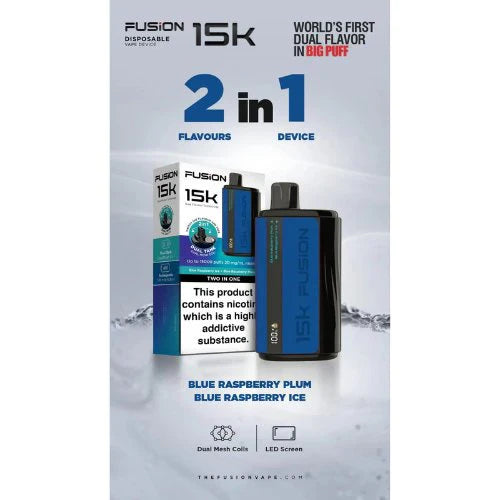 IVG FUSION 2 IN 1 DISPOSABLE 15000 PUFFS 20MG